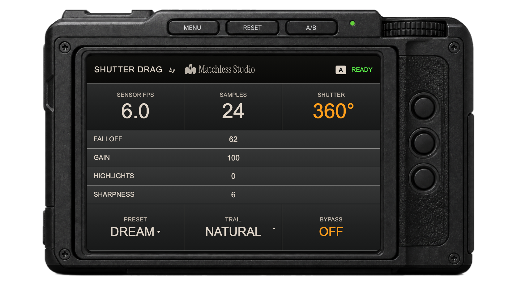 Shutter Drag camera interface